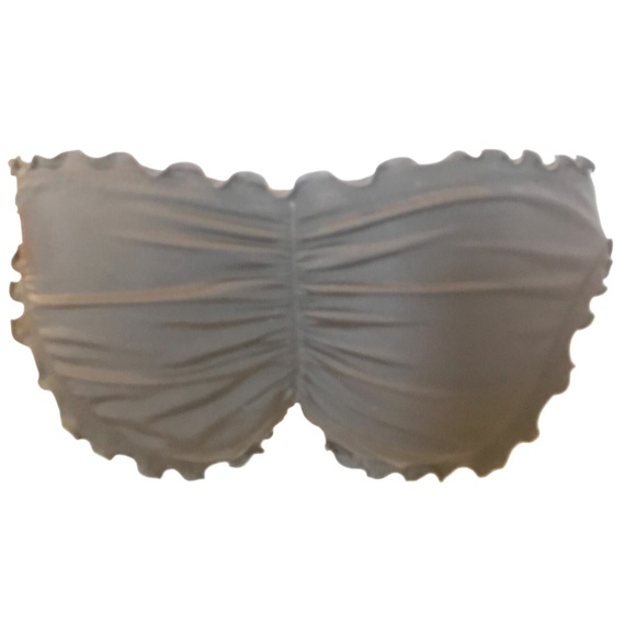 Victoria's Secret Solid Black Ruffle Cheeky Swim Bottom XS - Picture 2 of 2